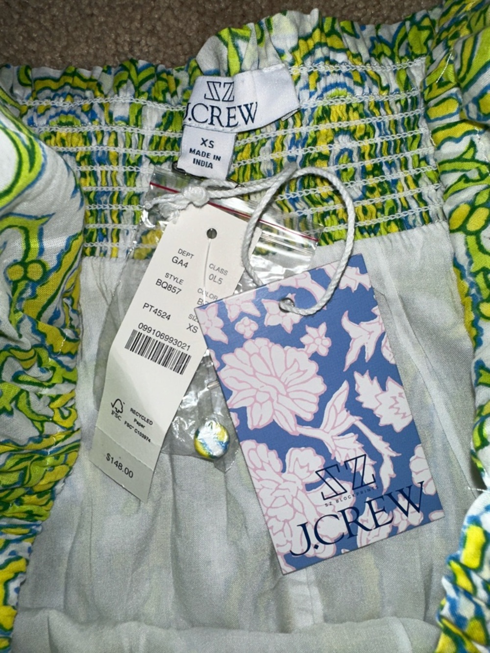 J. Crew SZ Blockprints™ dress - Picture 7 of 11